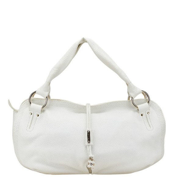 Celine White Bittersweet Leather Handbag - Picture 1 of 8